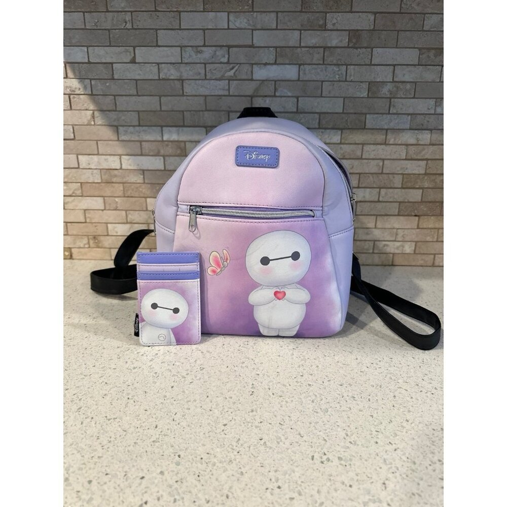 Loungefly Disney‎ Big Hero 6 Baymax Butterfly Mini Backpack. With wallet